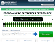 Tablet Screenshot of fr.pokersource.com